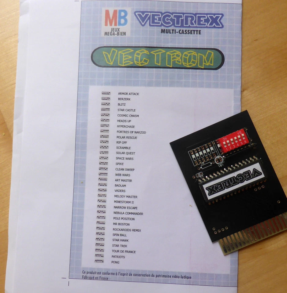 Vectrex - Vectrom 32 Spiele Multi-Cart - Bild 3 von 3