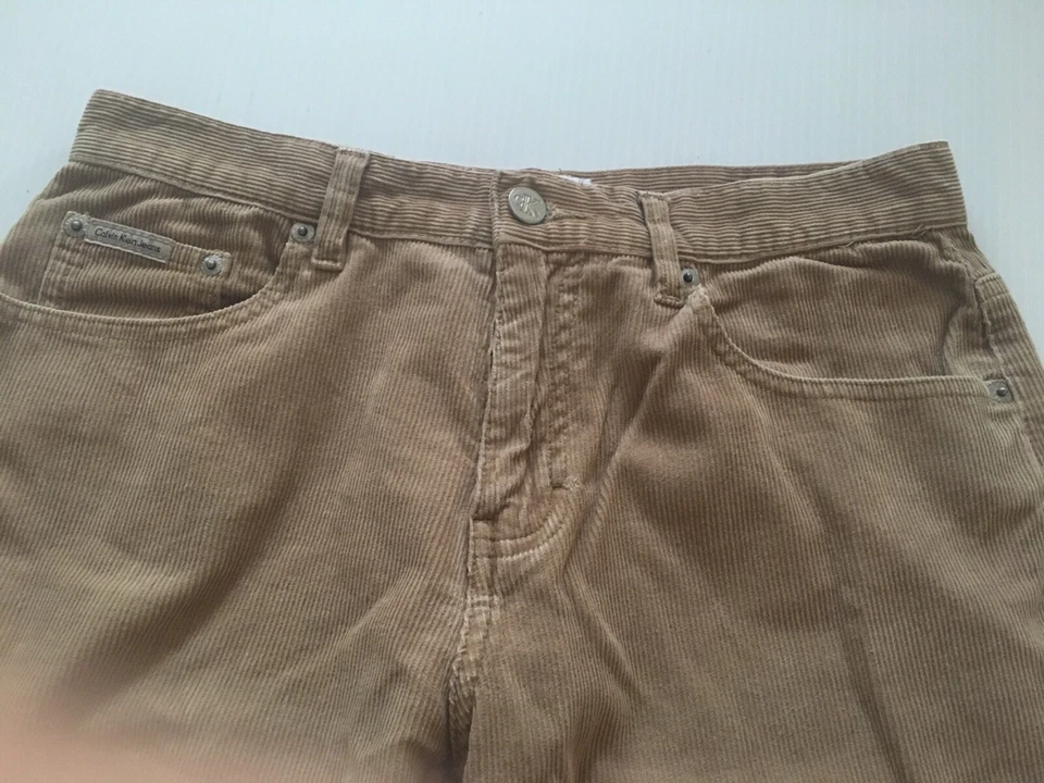 Calvin Klein Women's Corduroy Tan Pants Boot Cut Size 4 Cotton - Image 2 of 4