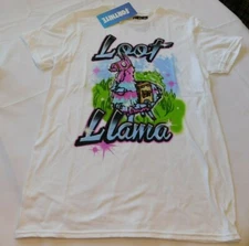 Fortnite Loot Llama Epic Games White Short Sleeve T Shirt Men's S small NWT*^