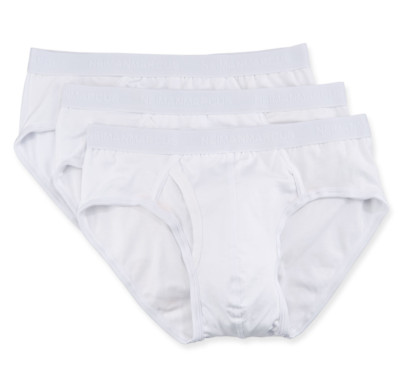Neiman Marcus Mens Pack Of 3 White Tagless Cotton Stretch Briefs L70915 Size XXL