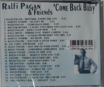 RALFI PAGAN & FRIENDS - COME BACK BABY CD BRAND NEW | eBay