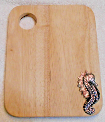 Mudpie Seahorse Wood Cut Board