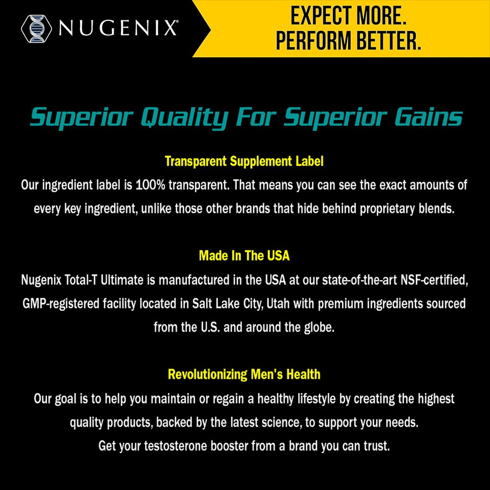 Nugenix TotalT Ultimate Free and Total Testosterone Booster