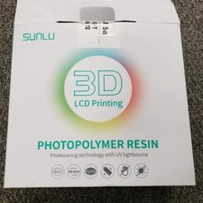 = Sunlu Standard 3D Printer Photopolymer Resin DK Gray Black Clear Green 4 PC