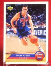 Drazen Petrovic Upper Deck 1992-93 Basketball Card #P27