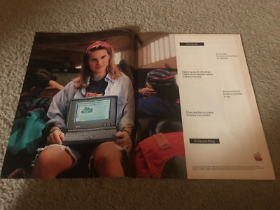 Vintage 1992 APPLE POWERBOOK Computer Print Ad EARLY LAPTOP | eBay