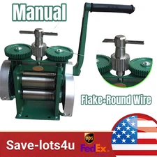 Manual Combination Rolling Mill Machine Jewelry Press Making (Flake+Round Wire)