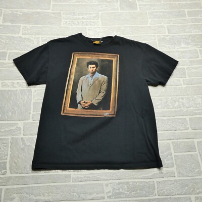 Seinfeld Kramer Shirt Adult Large Ripple Junction Short Sleeve 100% Cotton Mens
