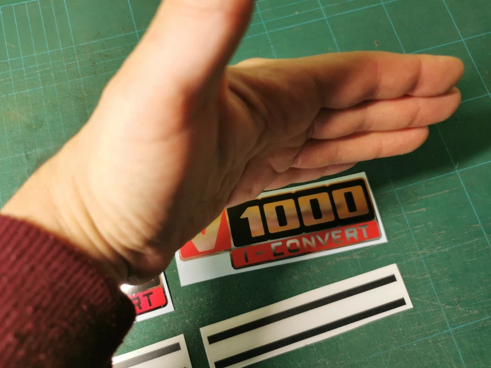 Juego de calcomanías convertibles de vinilo pegatinas Moto Guzzi V1000 ステッ� Foto 3 de 4