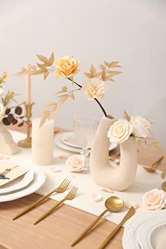 Champagne Artificial Flowers Box Set Gradient Color Foam and Silk Fake - Bild 7 von 7