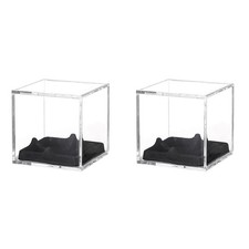 2X Baseball Display Case UV Protected Acrylic Baseball Display Cases1604