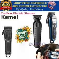 Kemei Cordless Hair Clipper Electric Hair Clipper 0 Gap Trimmer HairCutting USA