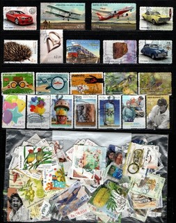 2018 TO 2021 100 AUSTRALIAN STAMPS ALL DIFFERENT USED