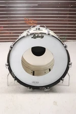 Ludwig 14x22" Bass Kick Drum Vintage 1960's White Marine Pearl