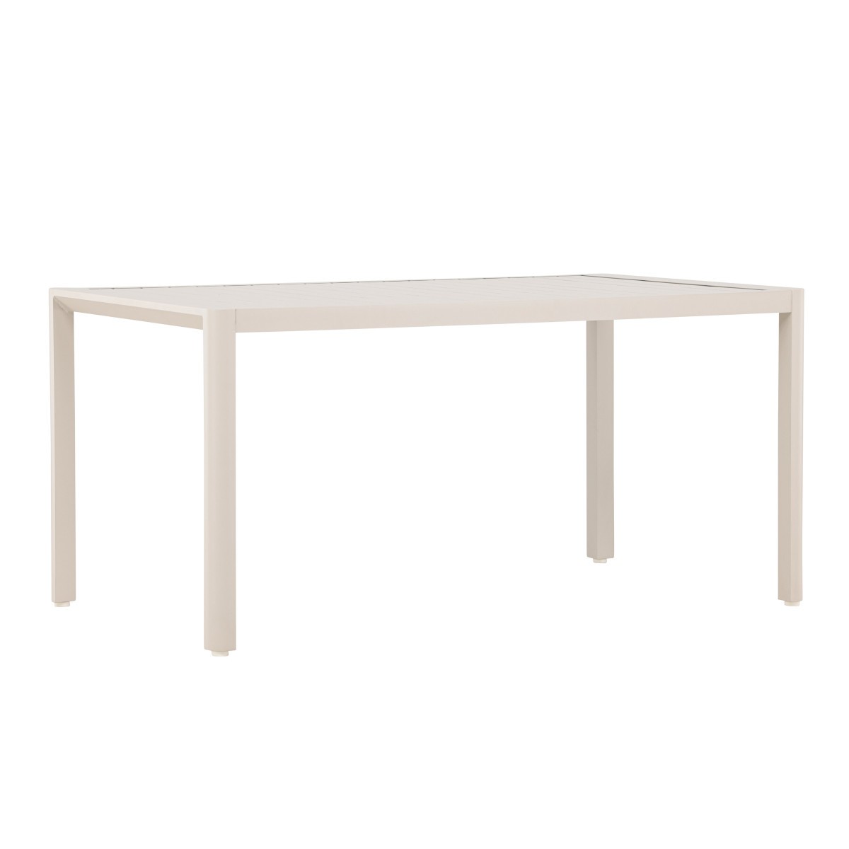 Table de jardin Giardini 150cm beige en alu haut de gamme