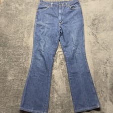 Vintage Sears Roebucks Jeans Mens 36x34 Fits 34x32 Bootcut Talon Zip USA 70s