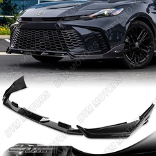 For 25-26 Toyota Camry SE XSE Painted Black Front Bumper Lip Body Kit Spoiler