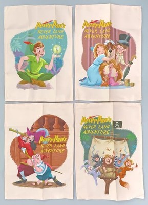 Disney TDS Exklusives Peter Pan Neverland Wandteppich Stoff Poster 36,5 x 26 cm