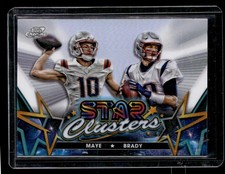 2024 TOPPS COSMIC CHROME STAR CLUSTERS #SCL-14 TOM BRADY DRAKE MAYE RC PATRIOTS