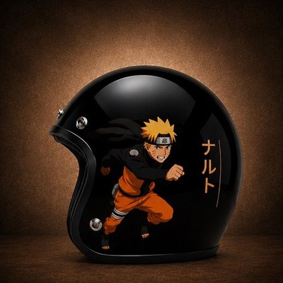 Slimhead 500 TX Helmet Custom Anime Inspired Running Open Face Helme