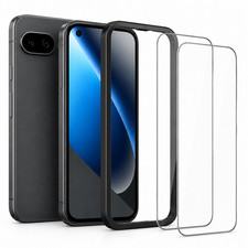 For Google Pixel 10a Screen Protector 2 Pack 9H 0.33mm HD Glass Align Frame