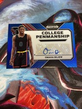 2023 Prizm Draft Picks Omaha Biliew College Penmanship Blue #/149 Auto #CP-OBW