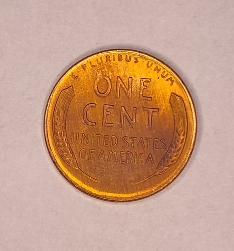 1956 D Lincoln Wheat Cent Doubled Die Error Uncirculated Red Penny Strong Luster - Picture 2 of 2