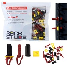 Rackstuds R100 Series II - Server Rack Screws 100 Pack  Cage 100 Pack, Red