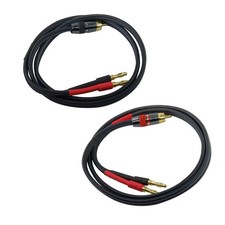 WJSTN Banana Plug to RCA Speaker Cable 6FT, Red Black