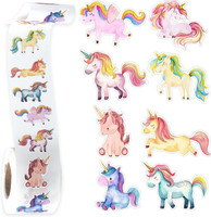 Sticker Kinder - 500 Pcs Runde Tier Aufkleber Belohnungsaufkleber - Niedlich Ani