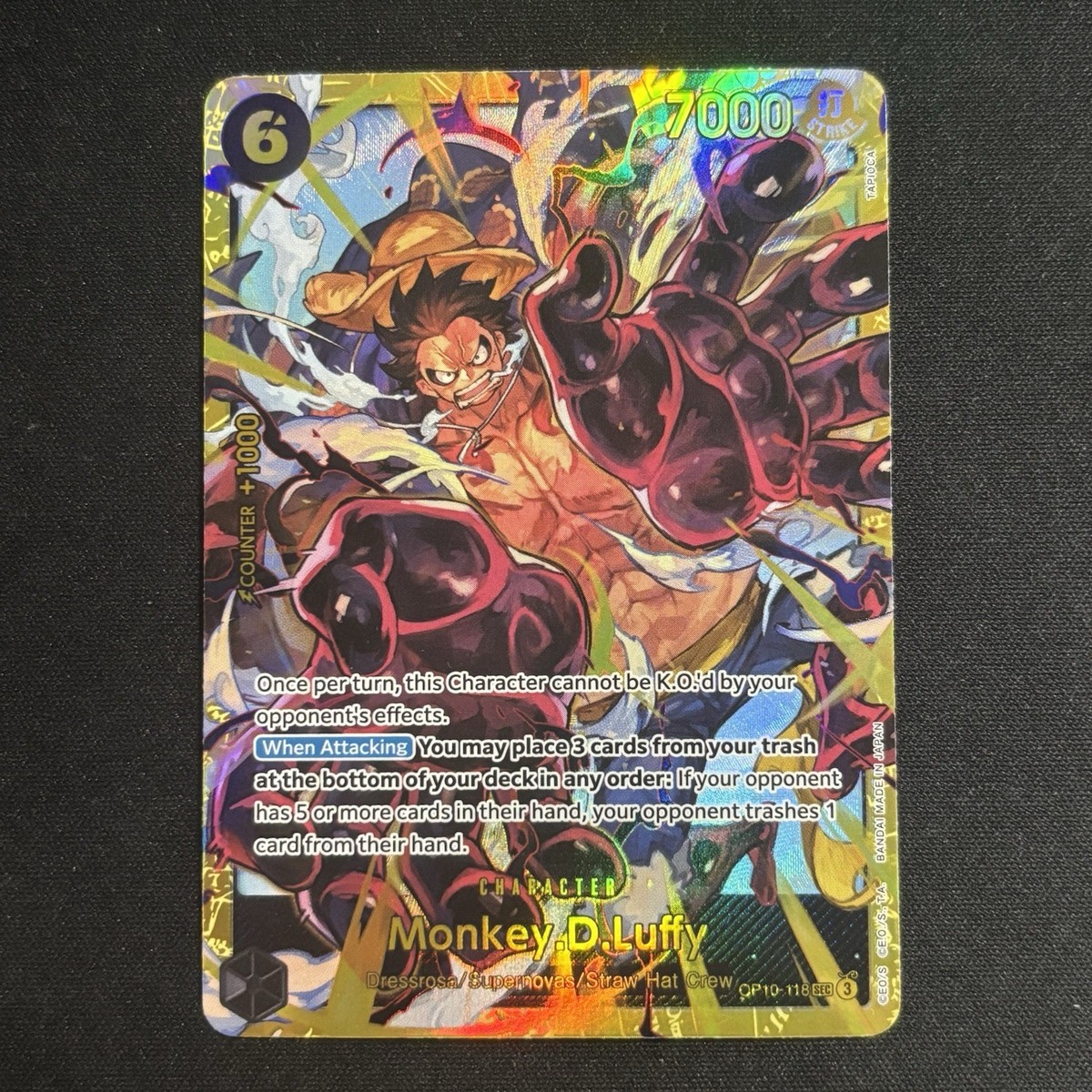 OP10-118 Monkey.D.Luffy SEC - One Piece TCG English Card Near-Mint