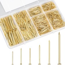 Gold Picture Hanging Nails Assortment Kit, 700 Pcs Wall 700Pcs Gold Nails
