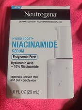 Neutrogena Hydro Boost Niacinamide Serum - Fragrance Free - 1.0 Oz New