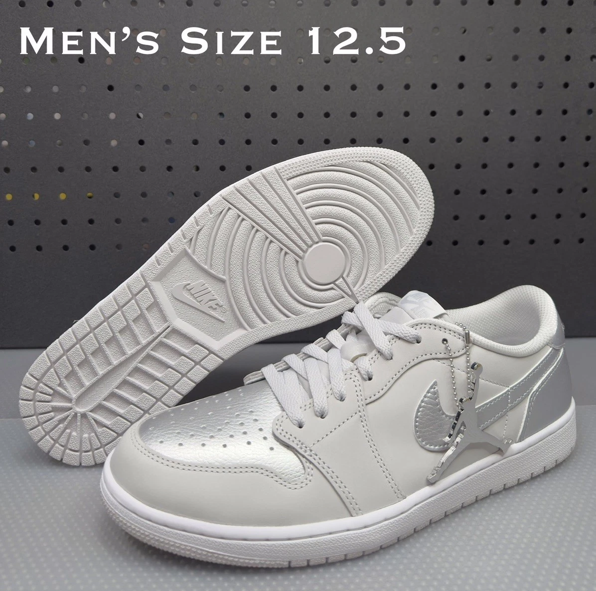 Las mejores ofertas en Jordan 1 Retro Low White Metallic Silver | eBay