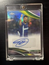 2025 Topps Chrome Novak Djokovic #CA-NDC Green Refractor Autograph /99 (AU) 