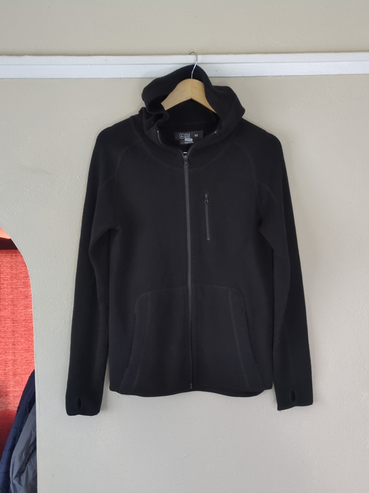 Triple Aught Design Praetorian Merino Wool Hoodie Full Zip Sz XS Black