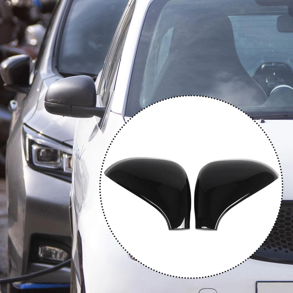 Car Wing Mirror Cover Caps 9680194877 Directly Replace for Peugeot 207 - Image 4 of 4