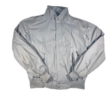 Vintage Members Only Jacket Mens 46 Gray Iconic Racer Bomber Zip Up 80s Hipster