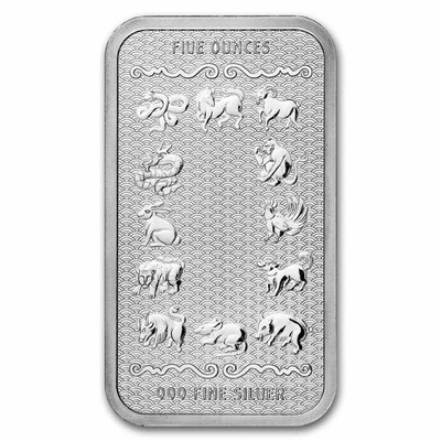 5 oz Silver Bar - 2024 APMEX Year of the Dragon (Series 2) | eBay