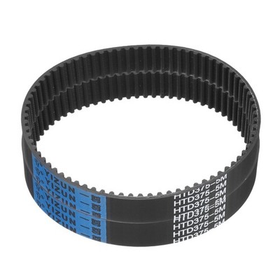 2pcs HTD-5M Rubber Timing Belt 75 Teeth, 375mm Pitch Length x 20mm Width