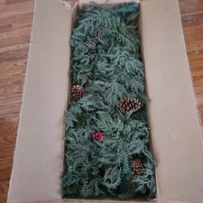 Balsam Hill OD Winter Evergreen Garland 10ft LED