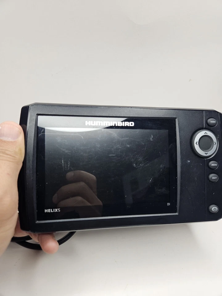 Humminbird Helix 5 DI Sonar Fish Finder - Head Unit W Power Supply Tested - Image 4 of 4