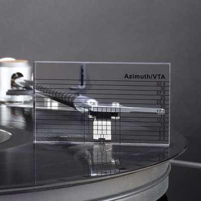Dynavox AZV-1 Acryl-Tonarmlineal *VTA/Azimut-Tool für Plattenspieler*