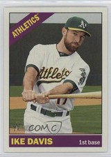 2015 Topps Heritage High Number Gum Damage Back Ike Davis #504 14lm
