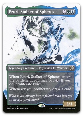 Ezuri, Stalker of Spheres (Showcase) #317 NM Phyrexia All Will Be One Magic MTG