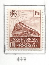 PHOTO CONTRACTUELLE TIMBRE FRANCE COLIS POSTAUX NEUF CHARNIERE N° 177 *