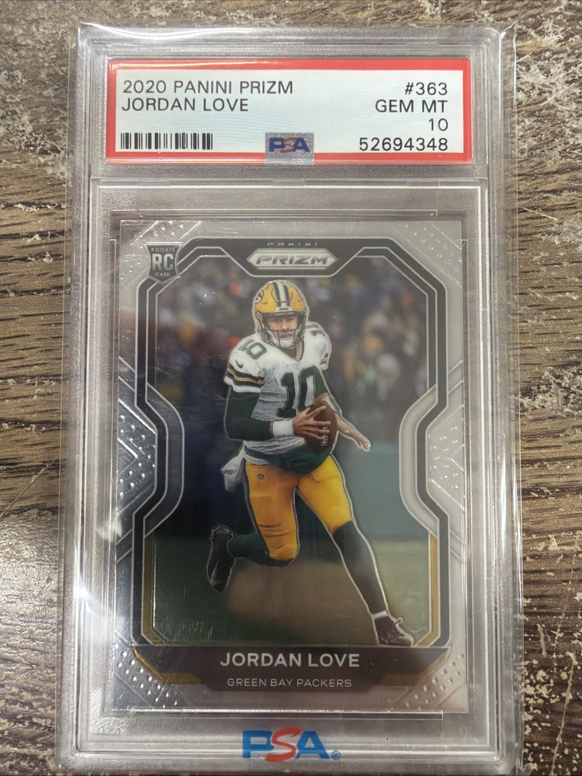 Jordan Love Panini Prizm #363 Base