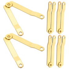 6 Pcs Heavy Duty Hinge Lid Support Stay Hinges for Storage Chest