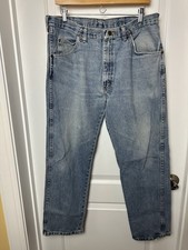 Vintage Wrangler Jeans Mens 36x29 Blue USA Made 90s Workwear Denim