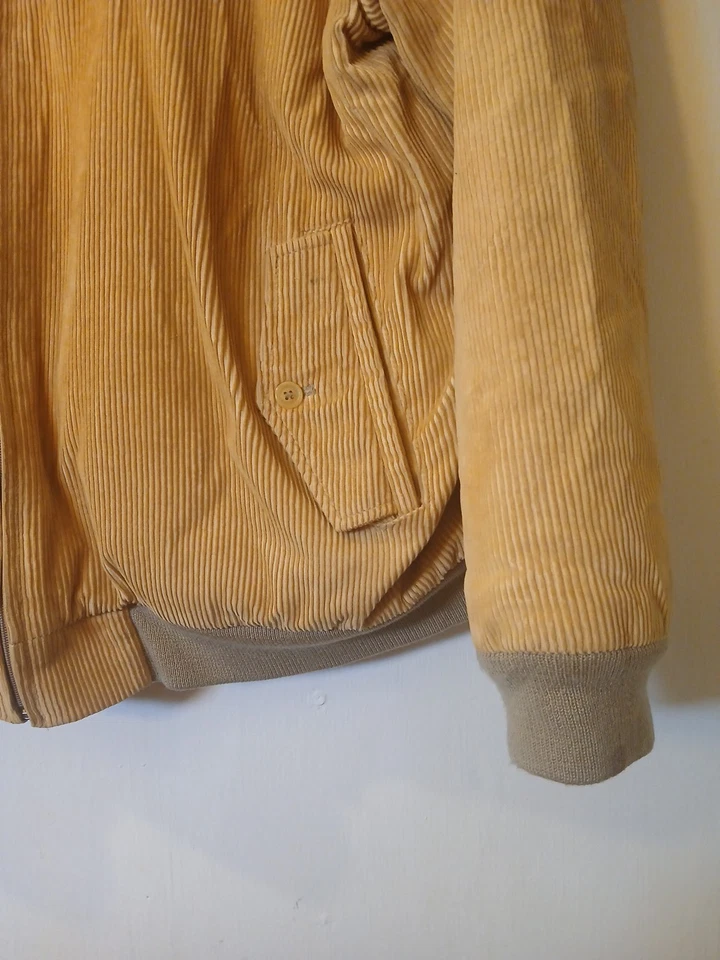 IZOD 灯芯绒大号棕色/薄色夹克外套男式复古 — 第 4/4 张图片